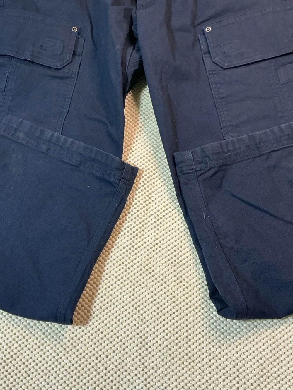 Duluth Trading Flex Fire Hose Cargo Work Pants Navy Blue Men’s 32x30 Relaxed